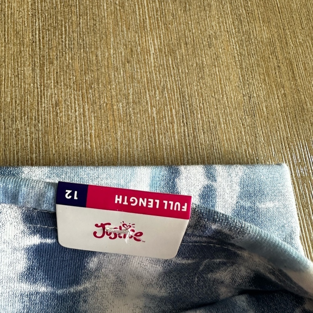 Justice Blue Tie-Dye girls leggings - Picture 3 of 4